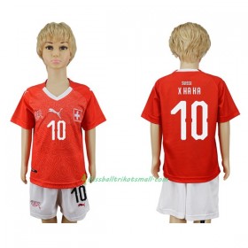 Fußballtrikots Schweiz Xhaka 10 Kinder WM 2018 Heimtrikotsatz kaufen